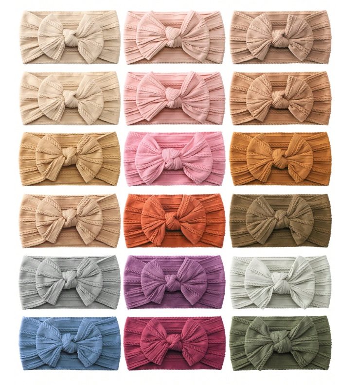 Diadema chongo tela bebé niña sa2412137882988215