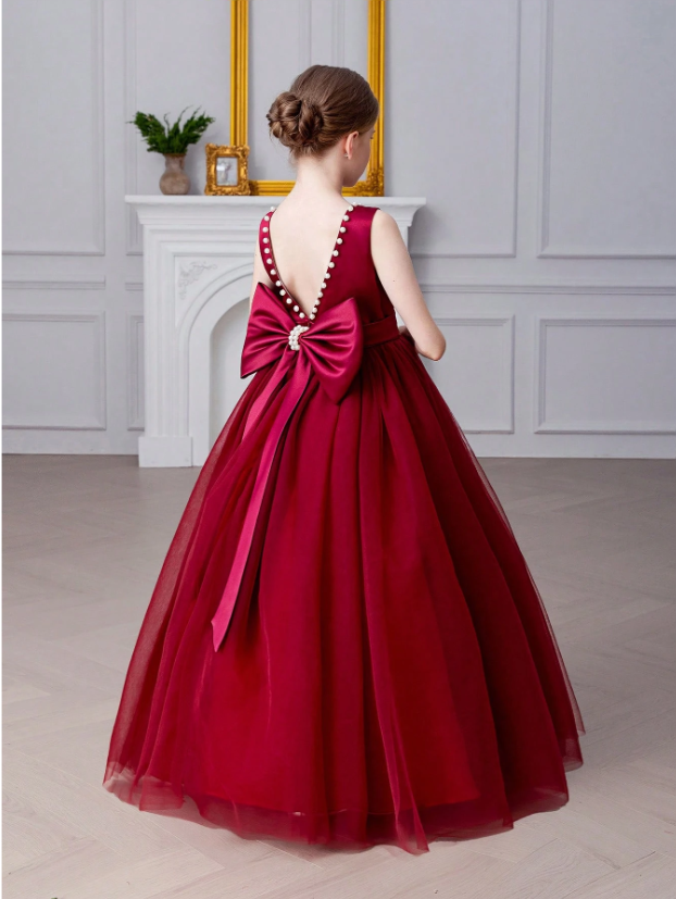 Vestido Rojo gala niña sk25021826692617722
