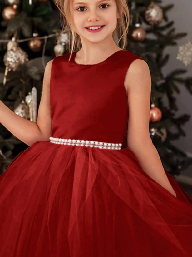 Vestido rojo gala niña sk25021833132235773