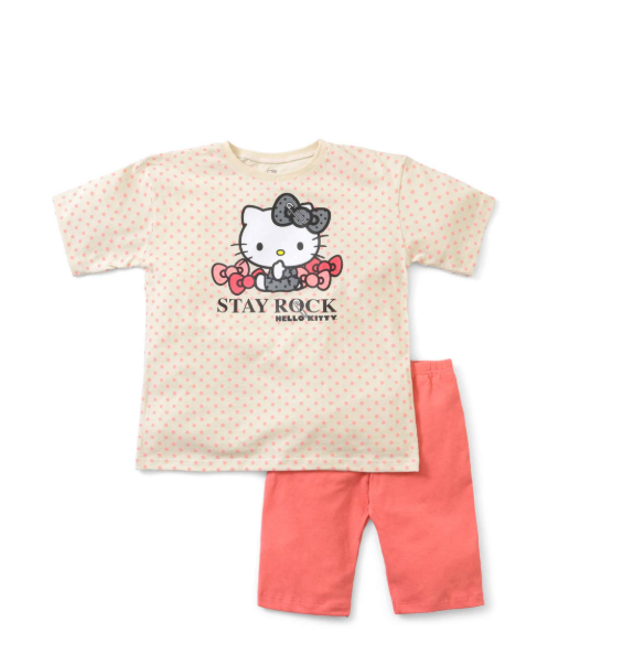Set conjunto niña rosado Hello Kitty Stay rock St Jacks 2000142201