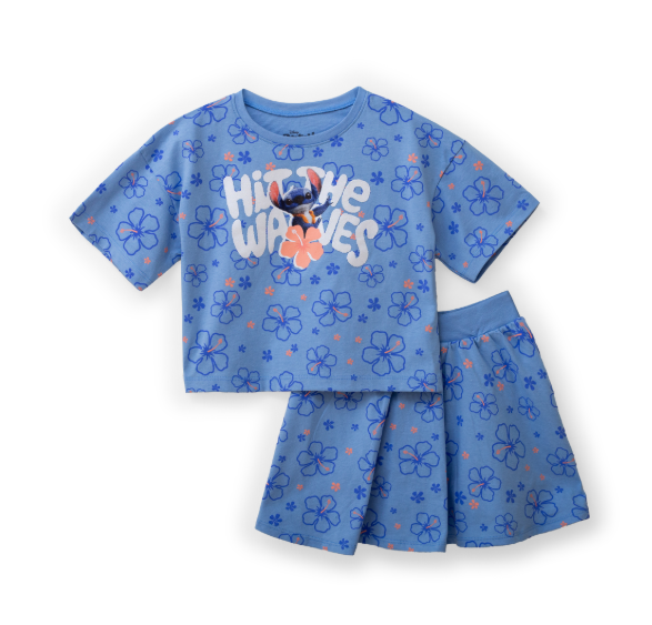 Set conjunto 2 piezas Stitch azul niña St Jacks 2000144104