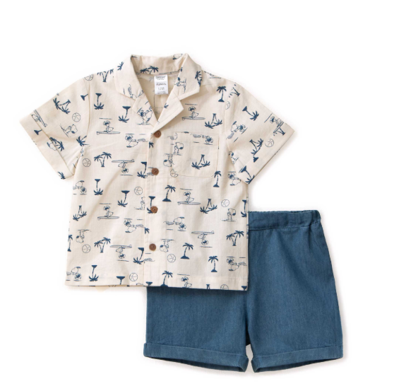 Set Conjunto set Snoopy niño St Jacks 0000064101