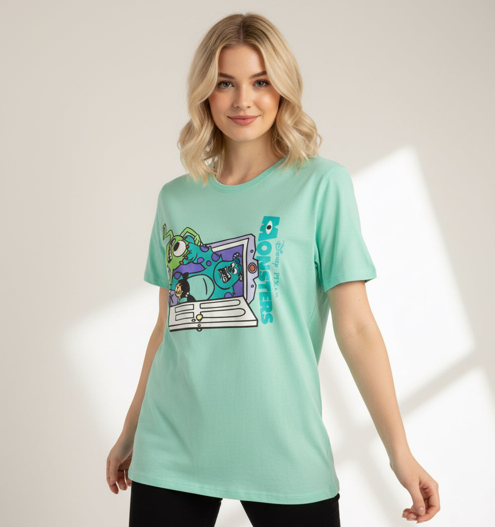 Camisa dama mujer verde Monster inc B1-MS-100C juvenil niña