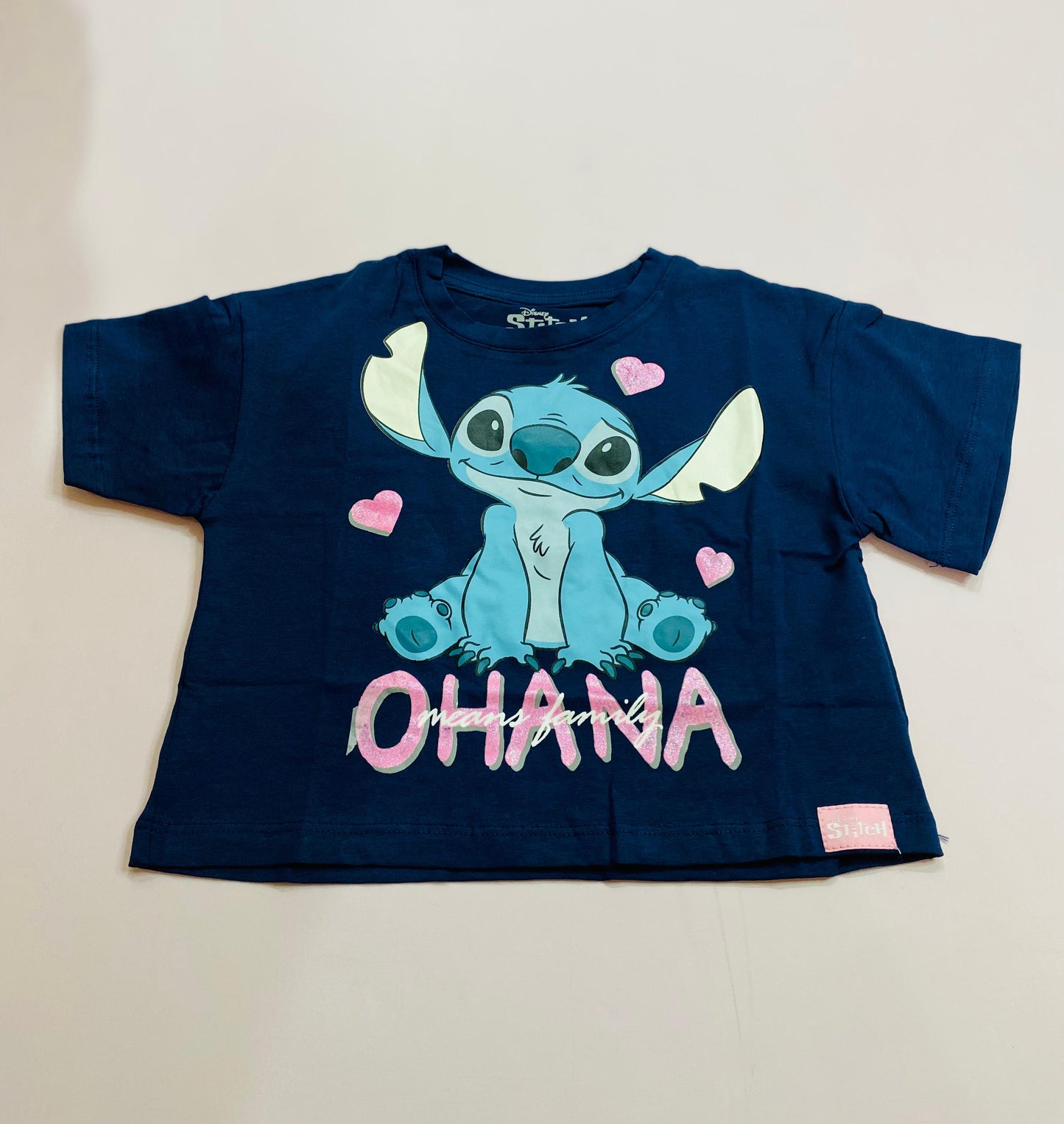 Camisa niña Stitch azul oscuro D1-STI-104D