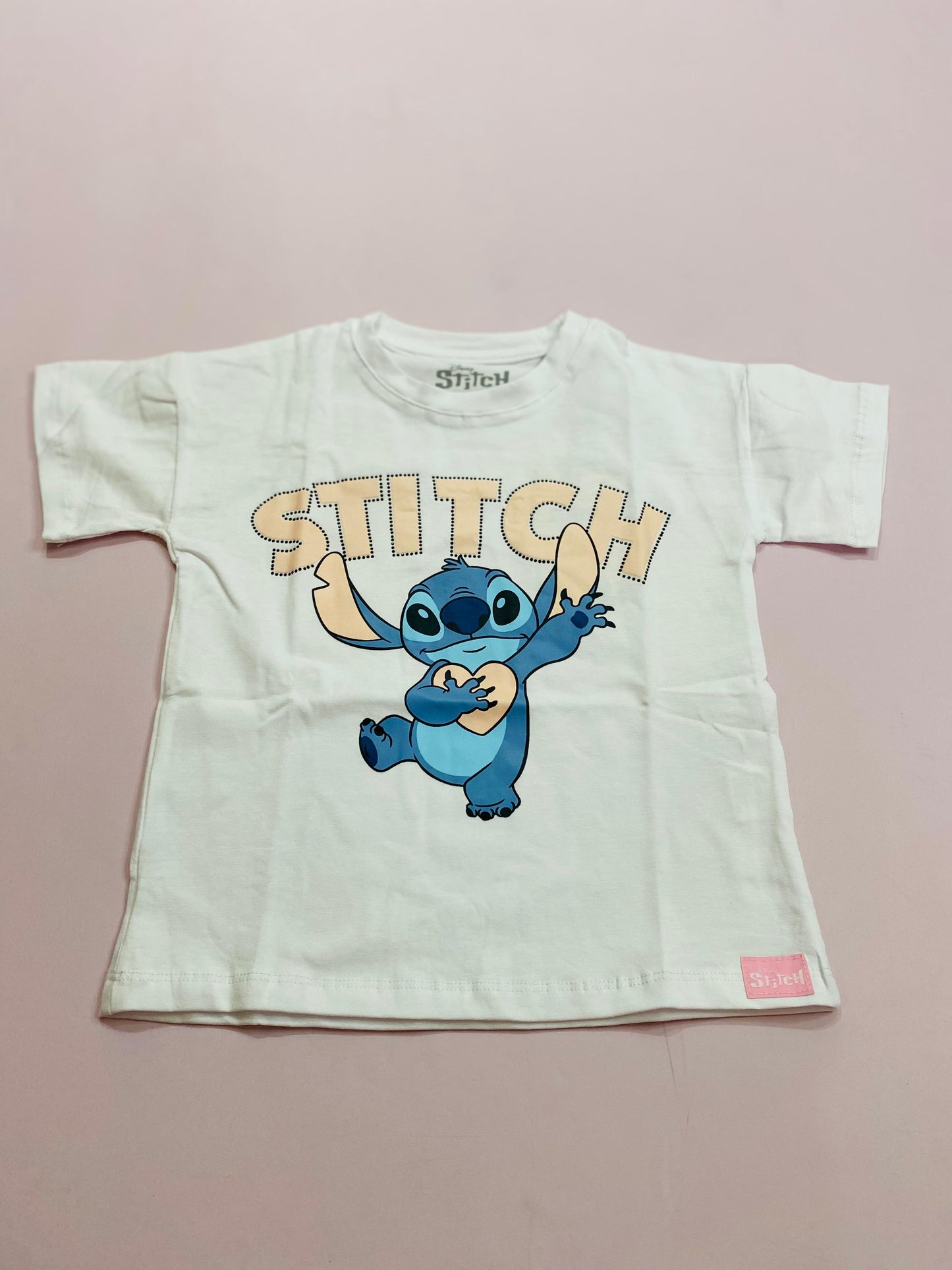 Camisa niña blanca Stitch D1-STI-110D promo 4x1000