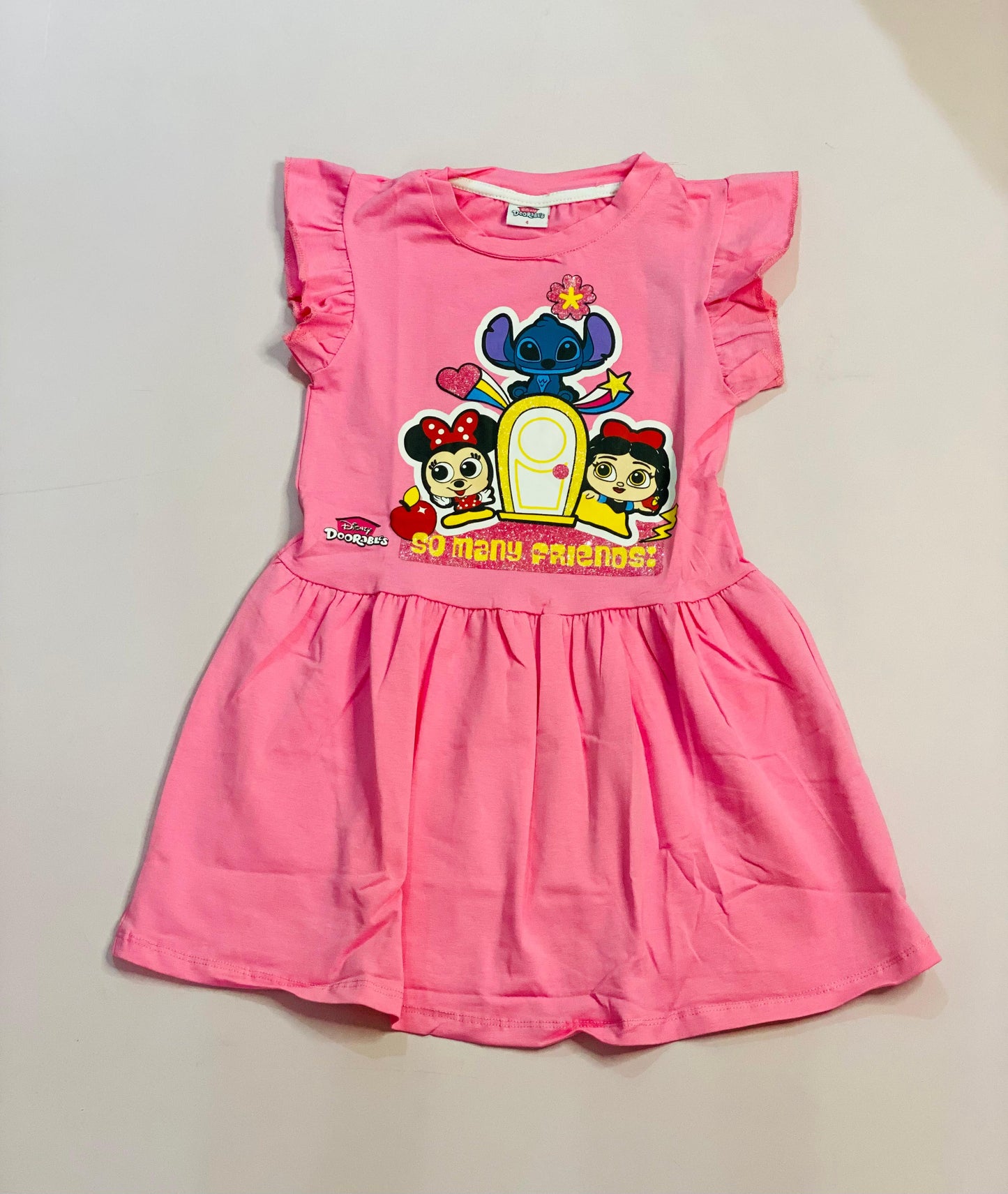 Vestido para niña Stitch rosado D10-DB-105D