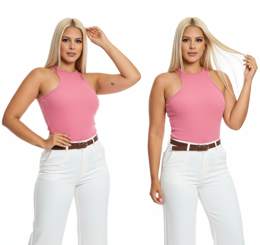 Camisa dama blusa oro rosa chic mi CTD1169-44 390290