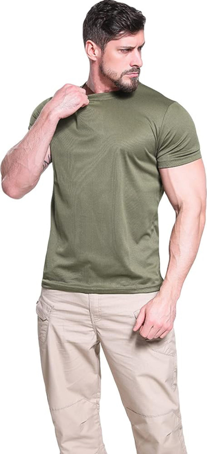 Camisa camiseta verde hombre 018-M23-311 590/390