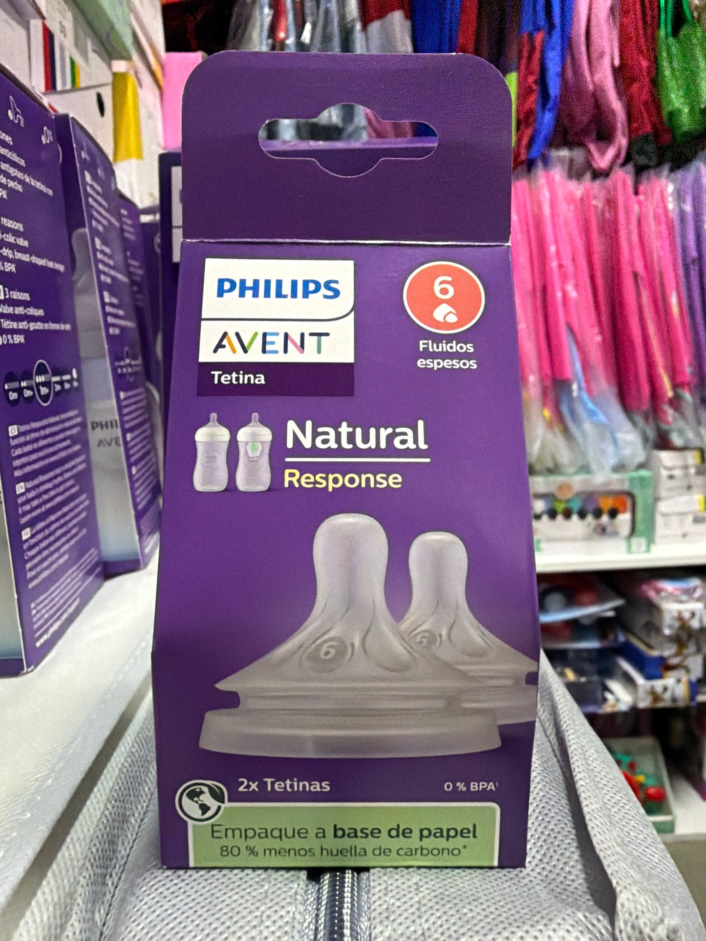 Mamadera Avent Natural Flujo 6 Fluidos Espesos Set 2