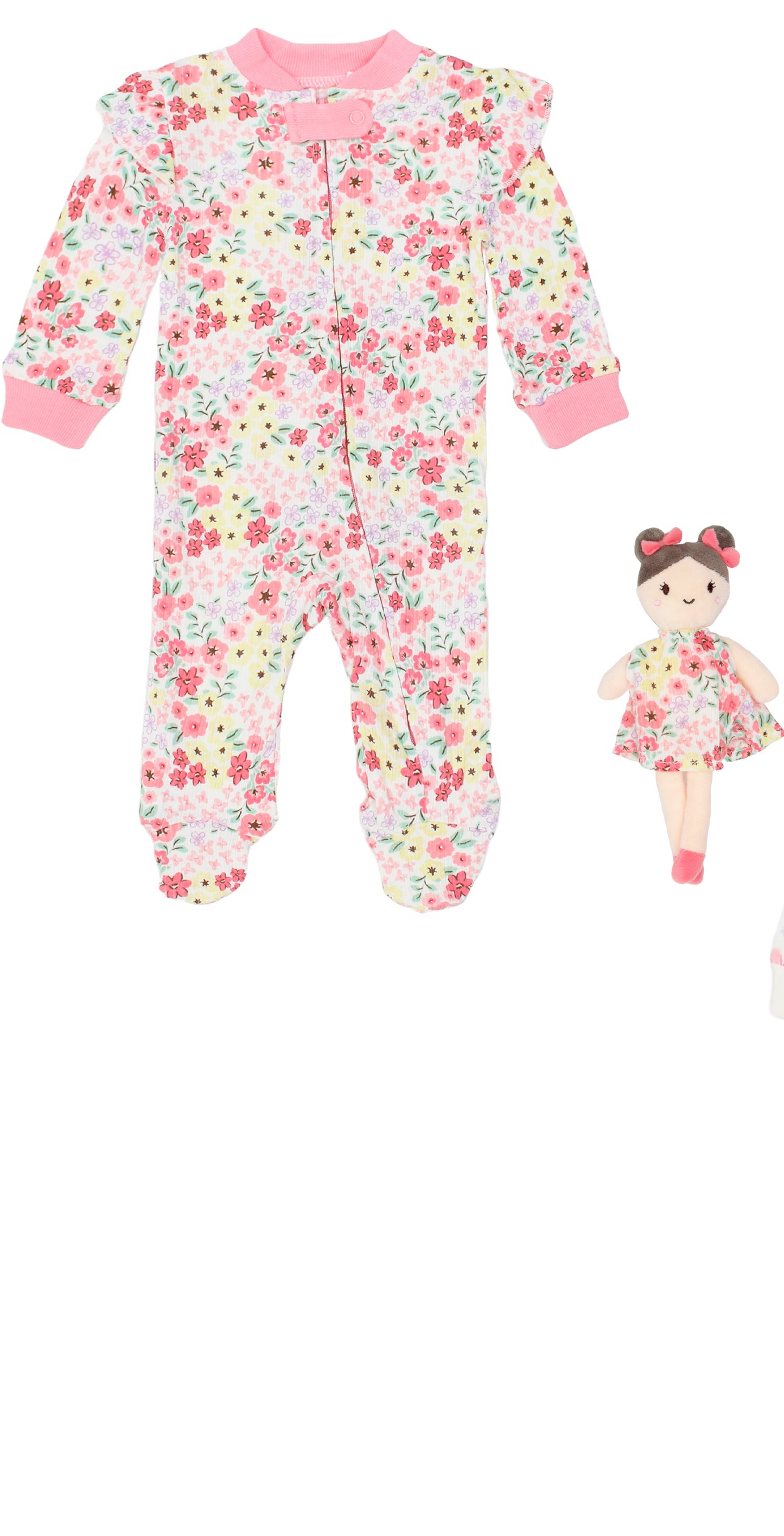Pijama bebe niña mameluco y peluche apego rosado Tinytots DA3223-ASTTT
