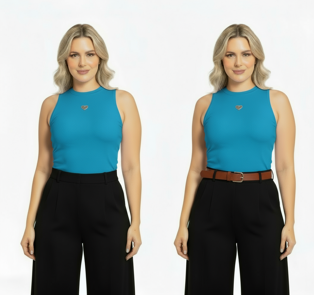 Camisa dama azul claro chic mi CTD1169-29 390290