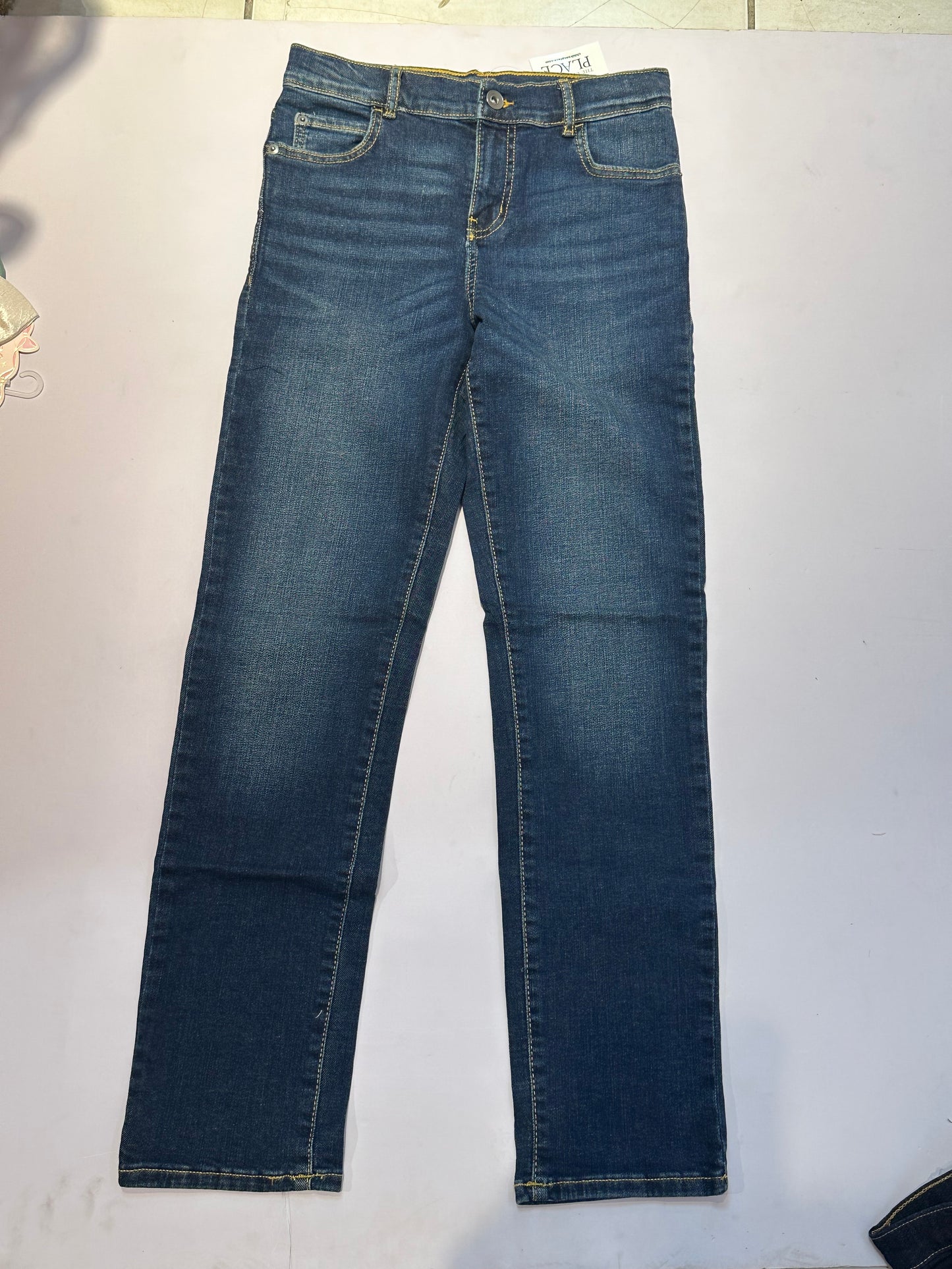 Pantalon jeans azul oscuro Slim Ford Wash Childrens Place 3044076