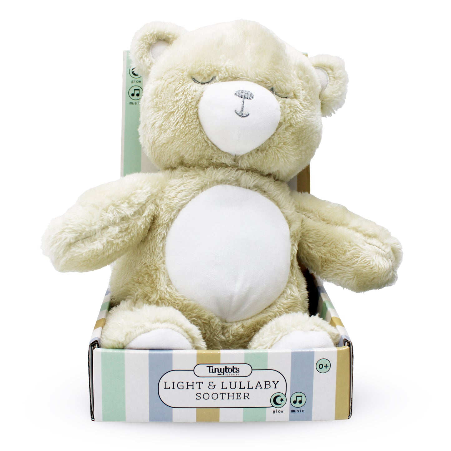 Juguete peluche apego musical oso bebe niña niño Tinytots DG26001-TP