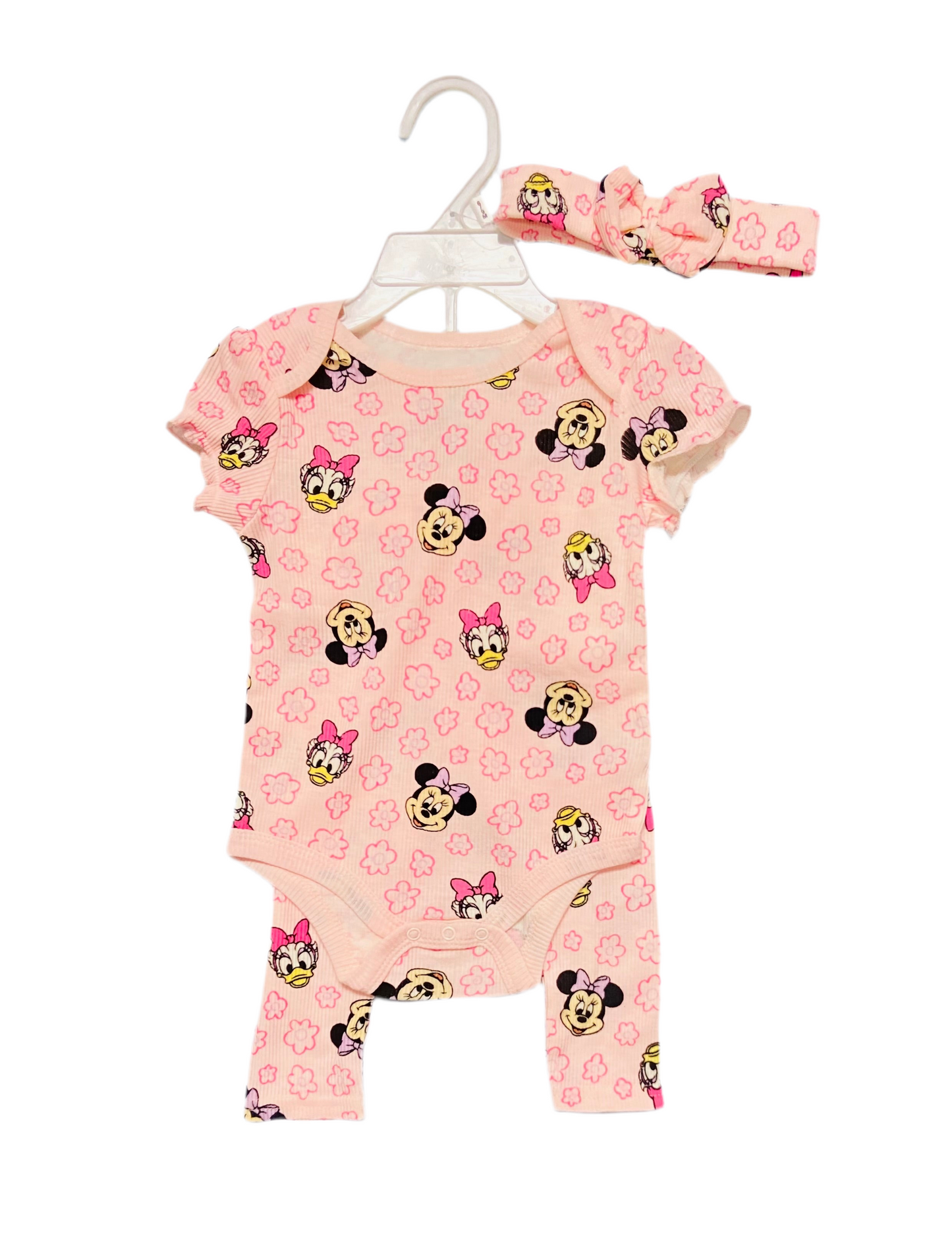 Set 3 piezas Minnie rosado Disney niña