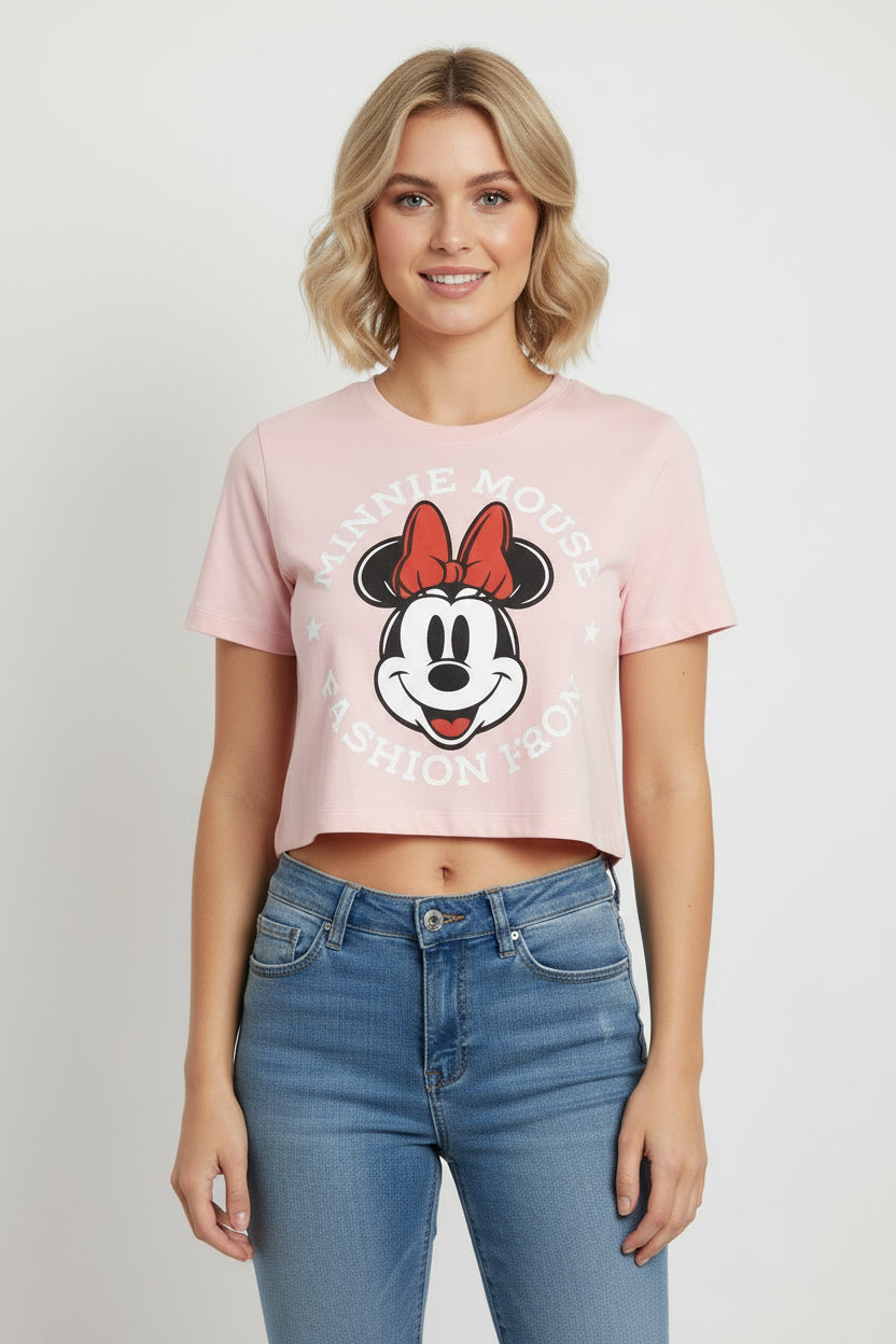 Camisa minnie dama mujer rosada B1-AD-3368C juvenil disney 490390
