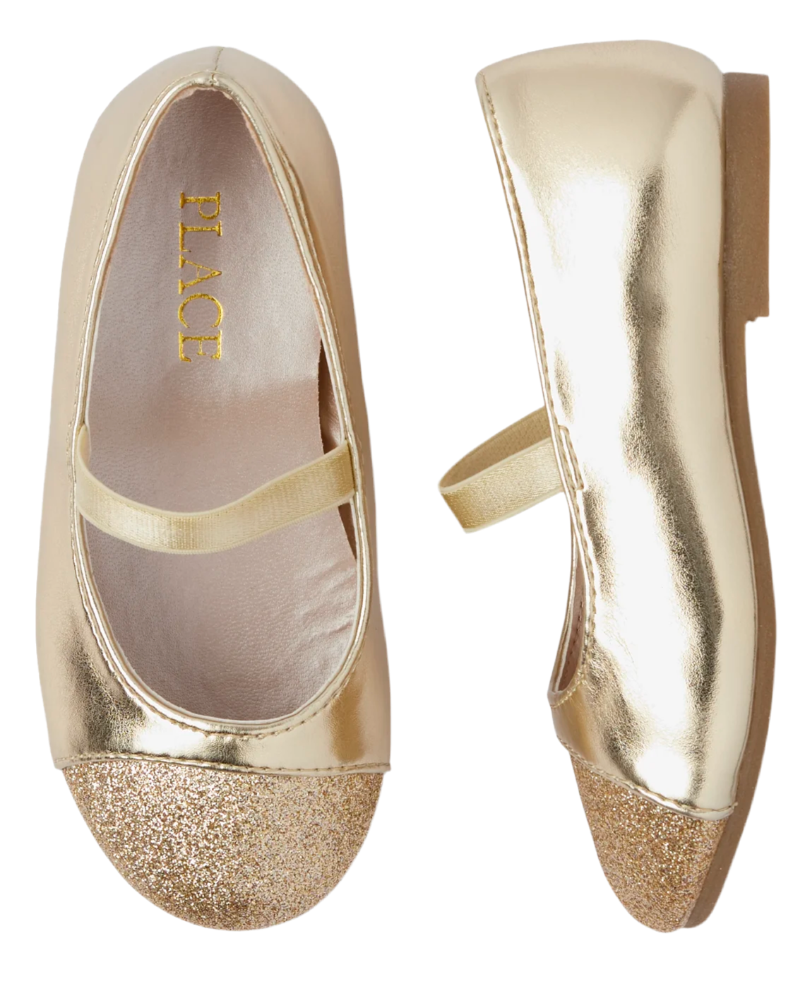 Zapatos Para Niña Zapatos Flats Dorados Zapatillas H&M Doradas