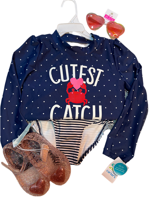 Traje de baño niña Carters manga larga