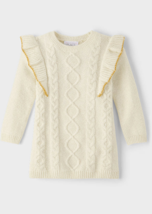Vestido blanco sueter Childrens Place