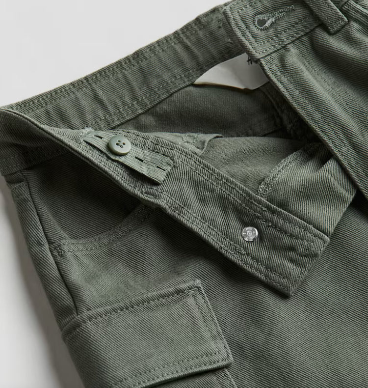 Falda jeans verde h&m Niña