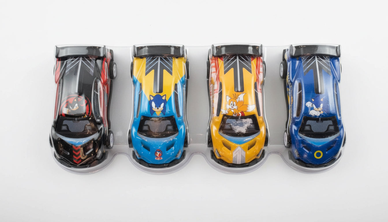 Juguete carro set 4 piezas ST-SN-CS4S niño sonic