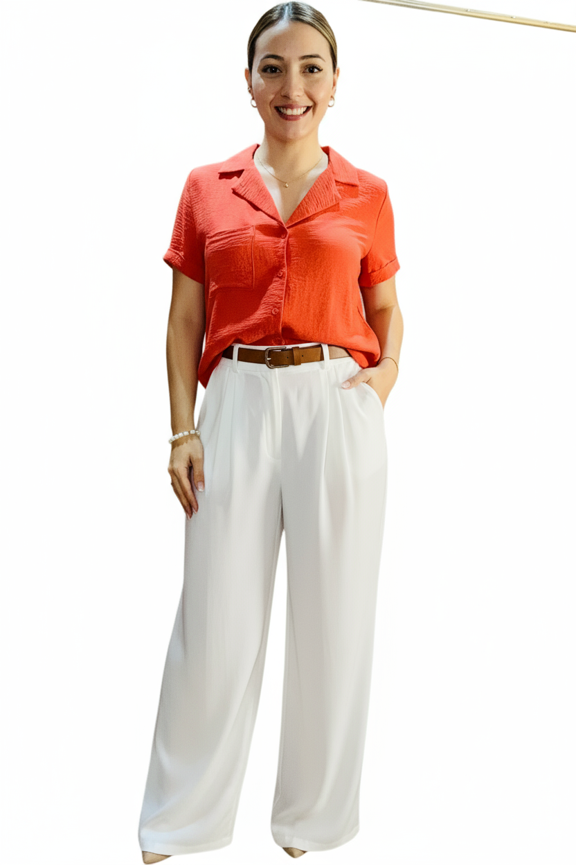 Camisa para dama coral CTD1152-16 445390 promo 3x1000
