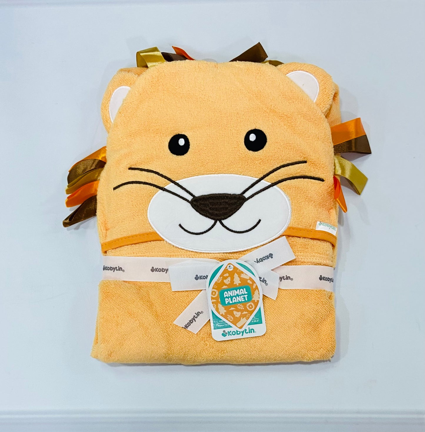 Toalla baño tigre bebe niño Kobytin