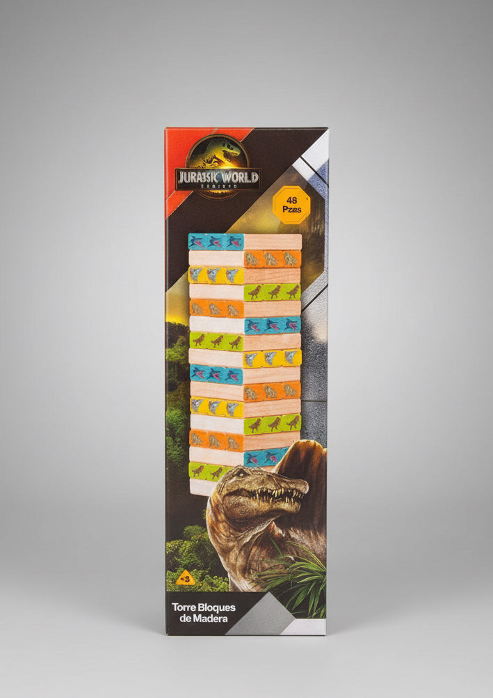 Juguete torre madera jurassic niño UT-JP-WJ48 590390