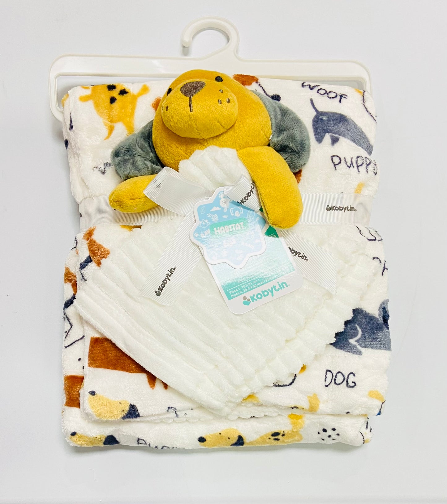 Sabana Cobija apego blanca perrito kobytin bebe niño