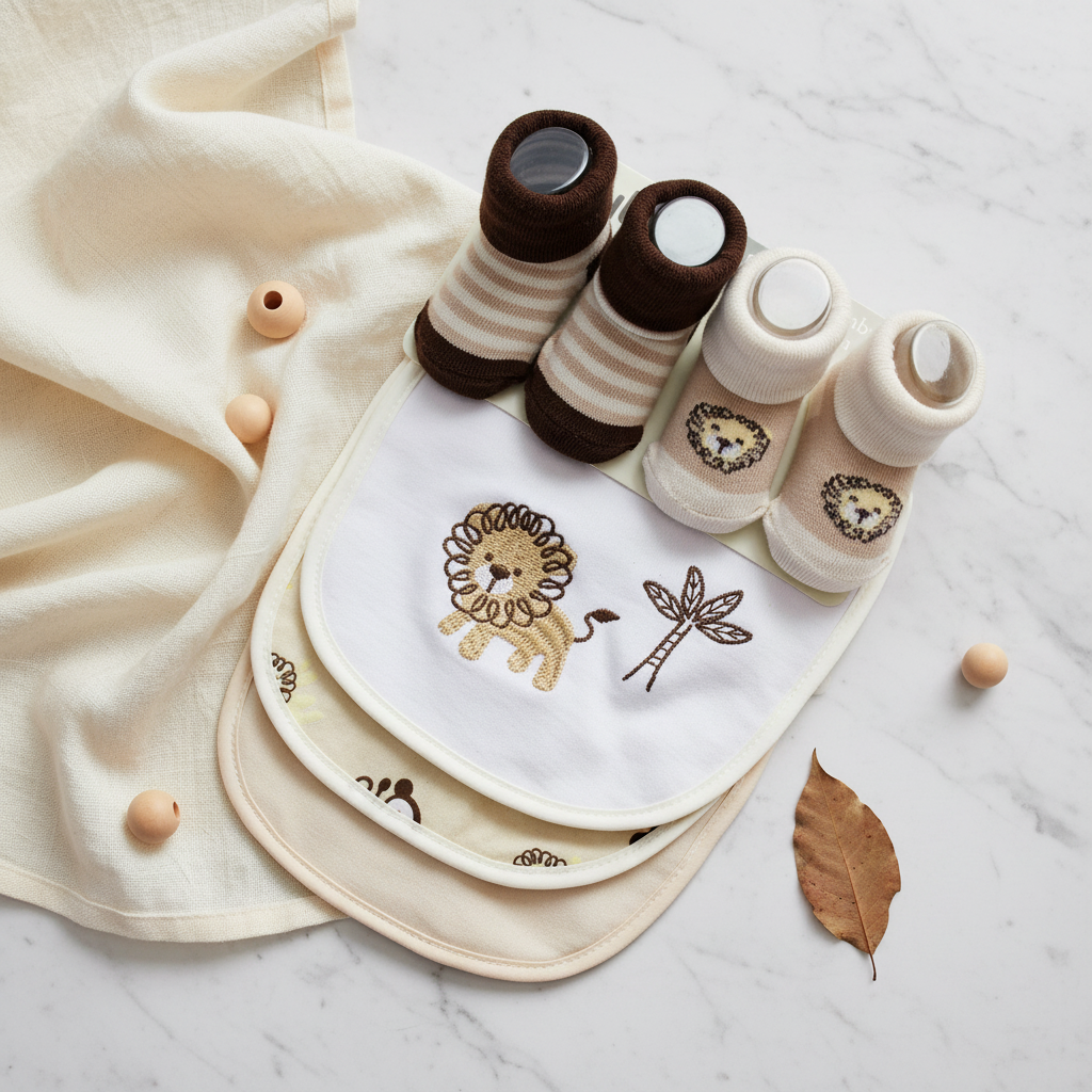 Set 5 calcetines baberos café bebe niño Tinytots FD51933 promo 3x1000