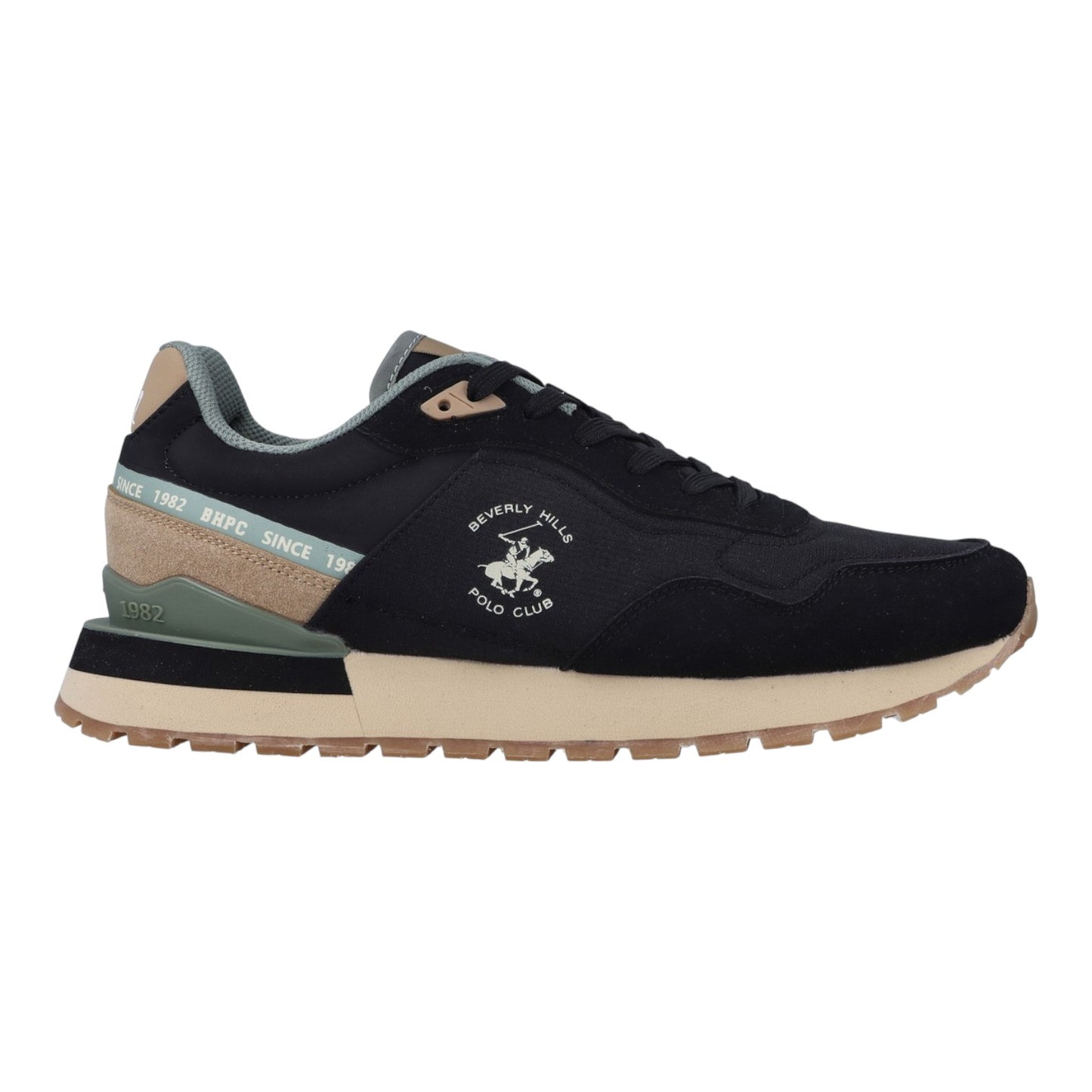 Tenis Polo Club negro hombre FRANKIE-BL-M6-A