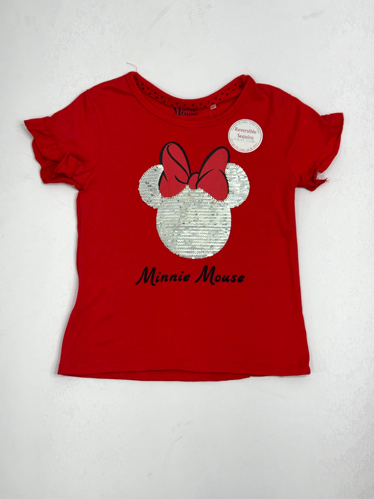 Camisa roja lentejuelas niña Minnie Disney MM-2491