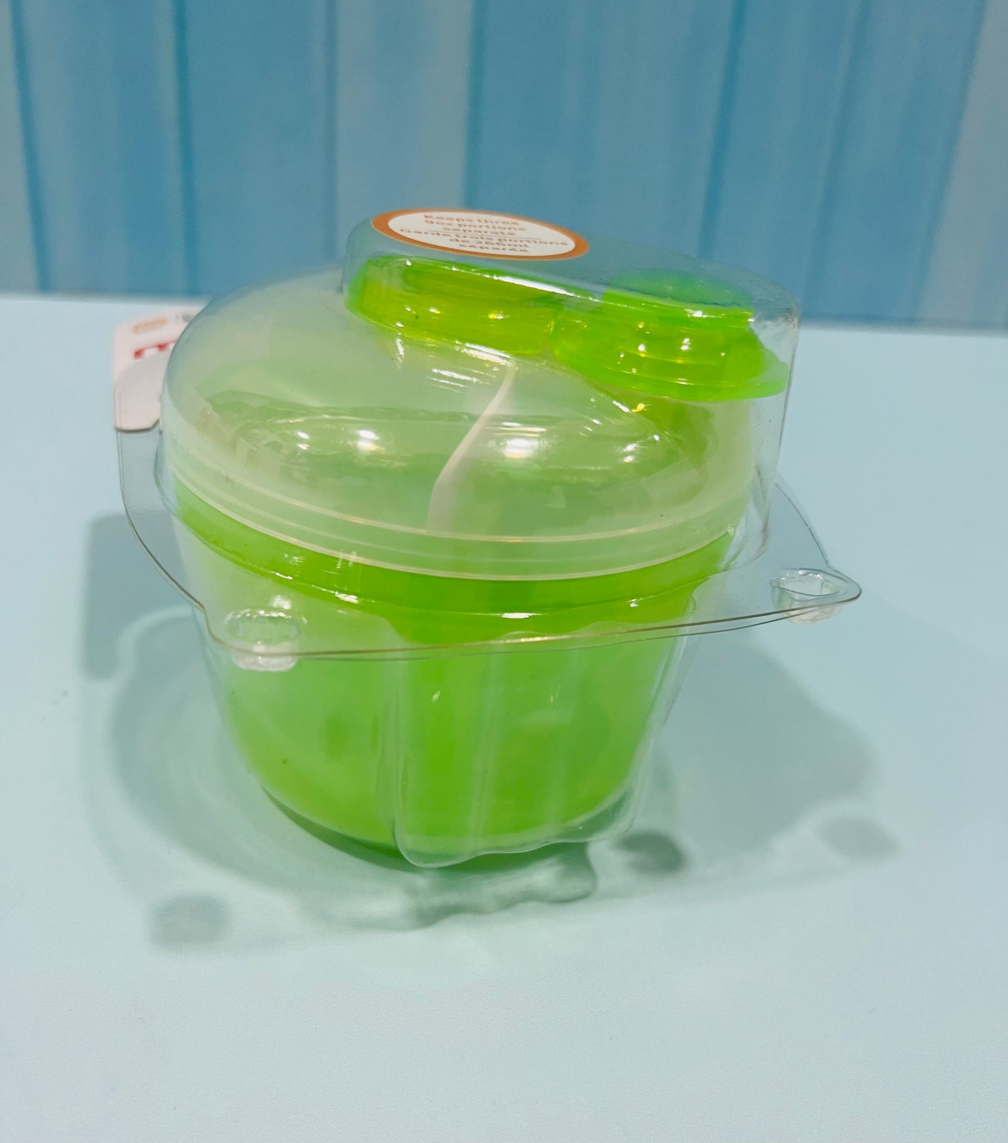 Contenedor de leche bebe panita verde niño