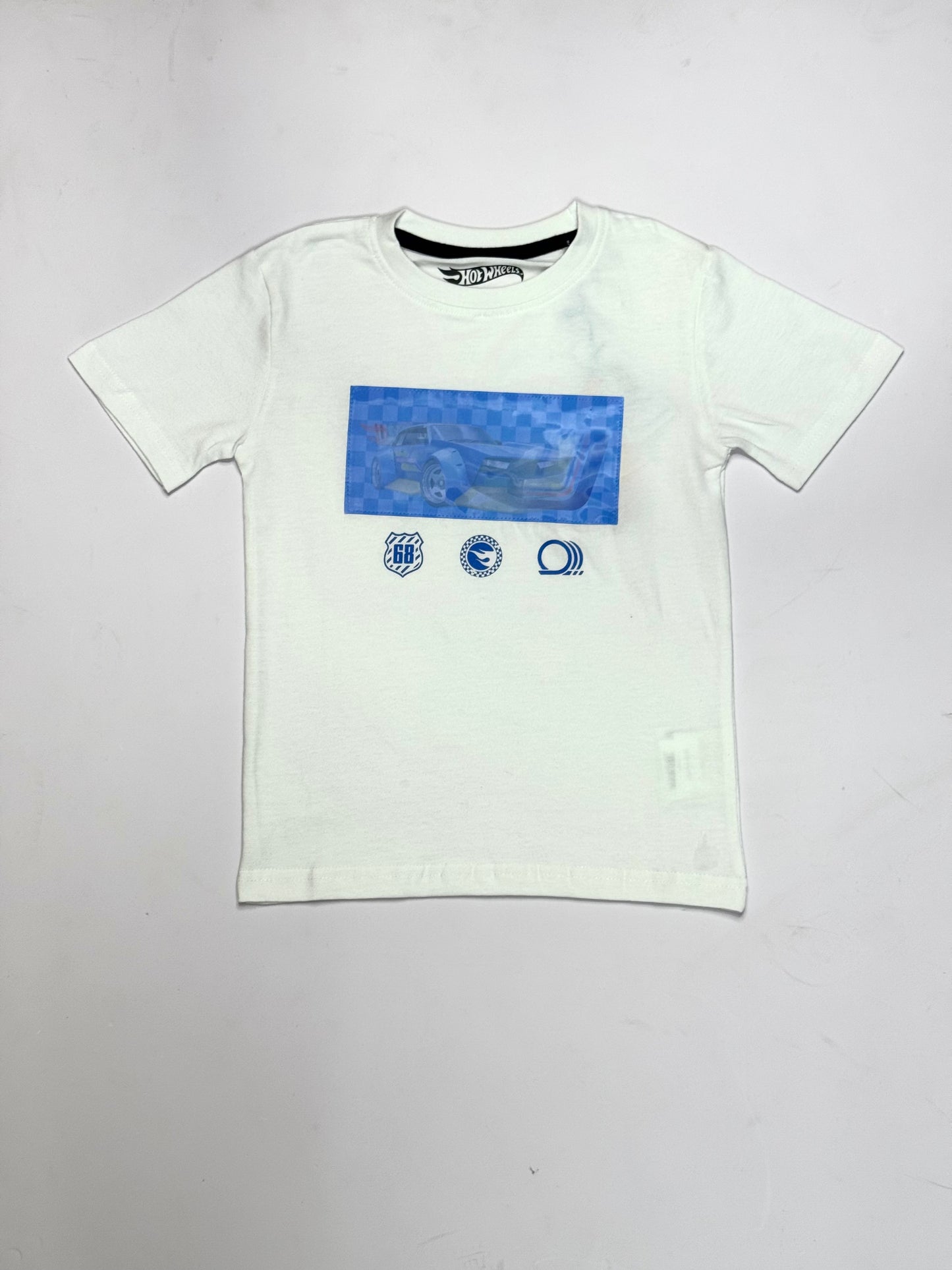 Camisa blanca niño Hotwheels Disney HW-91424