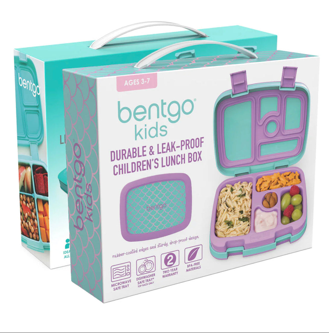 Contenedor comida niña lonchera Bentgo bento sirena