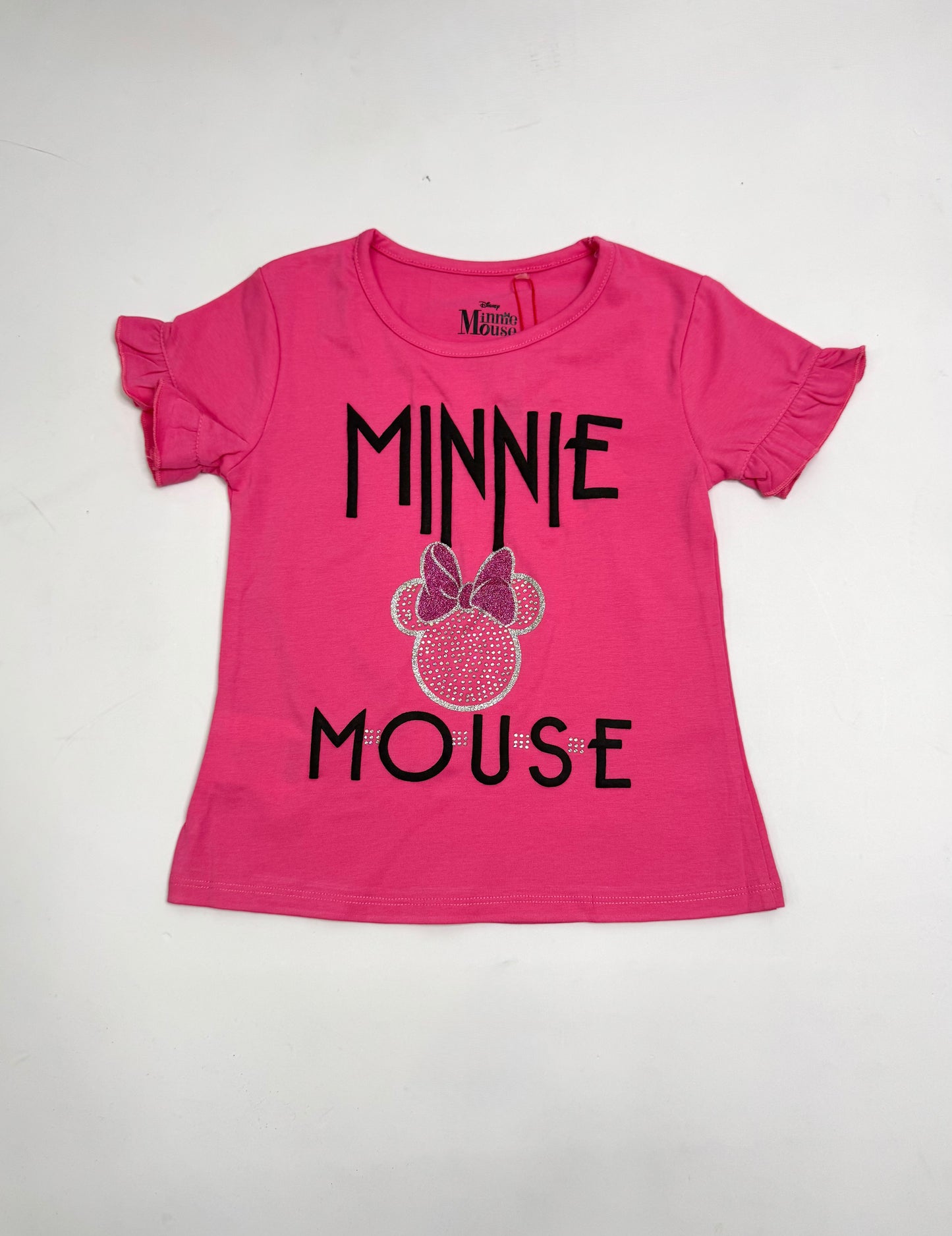 Camisa rosado fucsia perlas niña Minnie Disney MM-2503 promo 3x1000