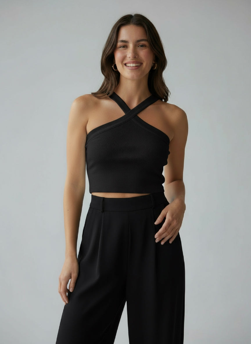 Camisa dama blusa negra CTD1169-30 315215