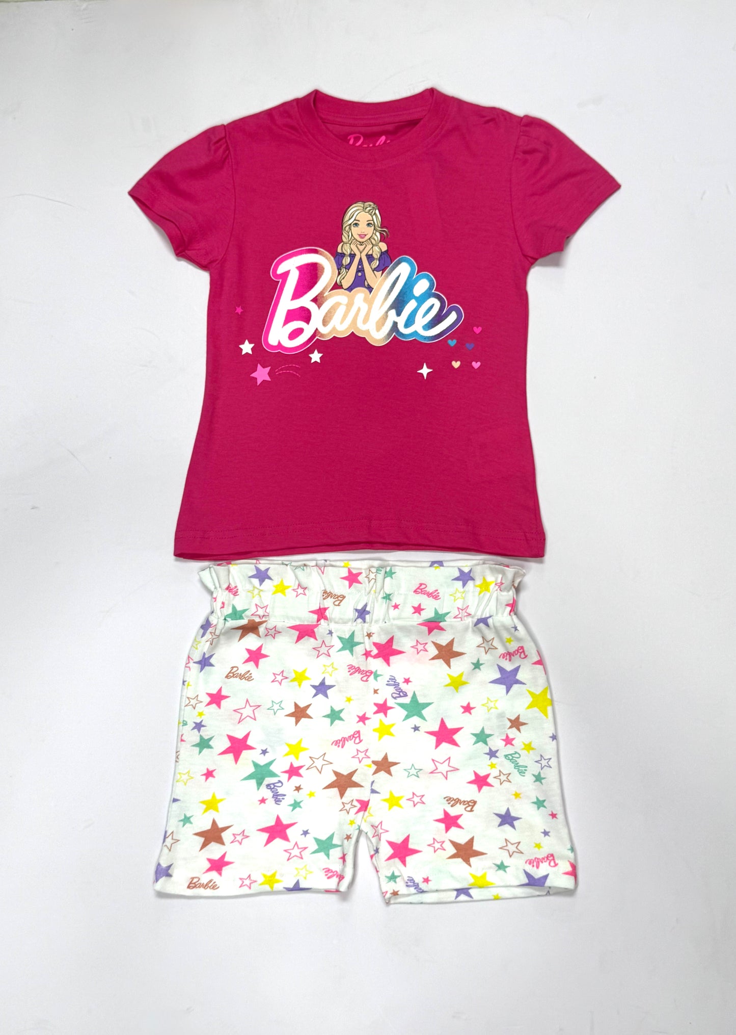 Pijama rosada fucsia niña Barbie Disney BA-89966