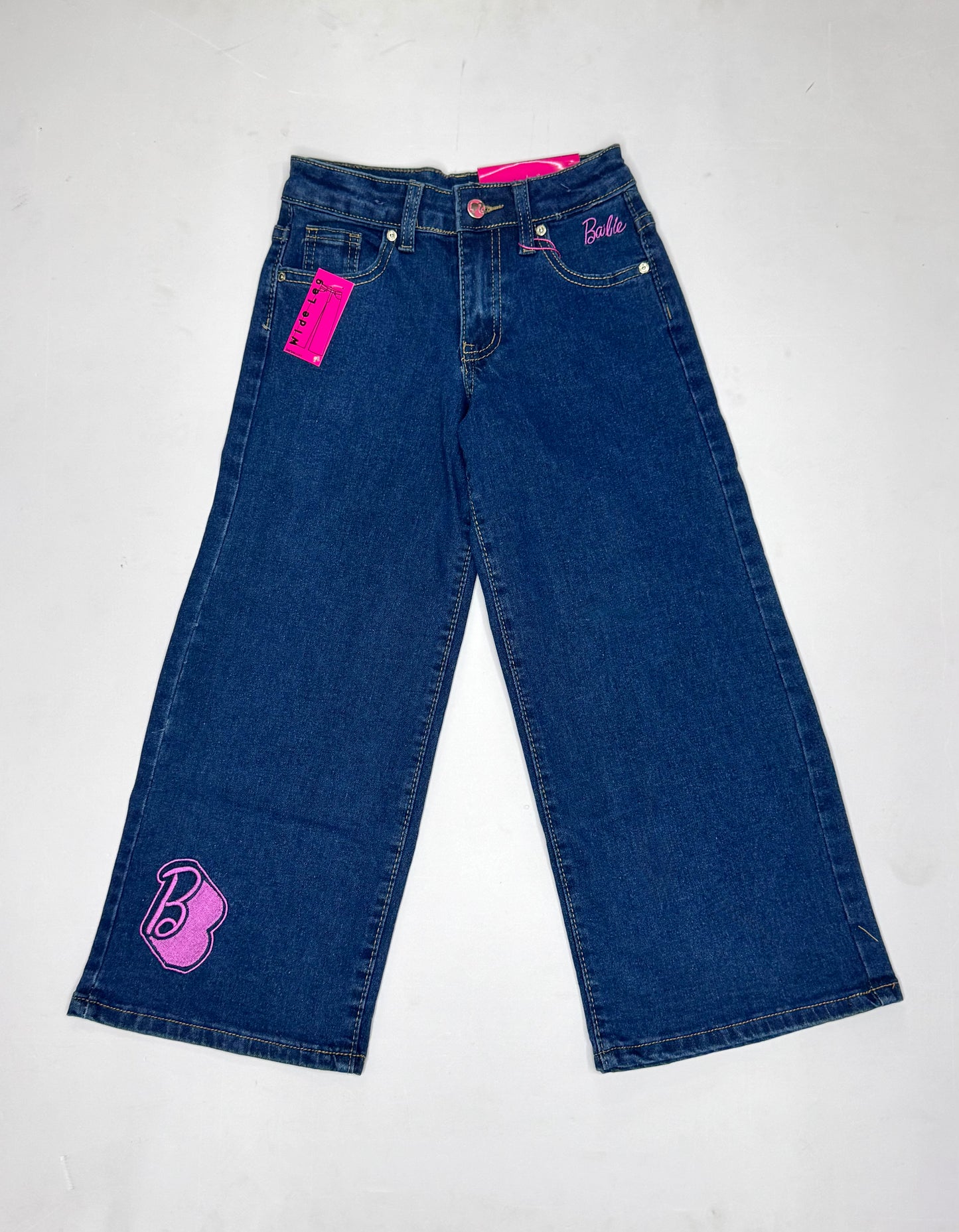 Pantalon jeans azul oscuro niña Barbie BA-89980