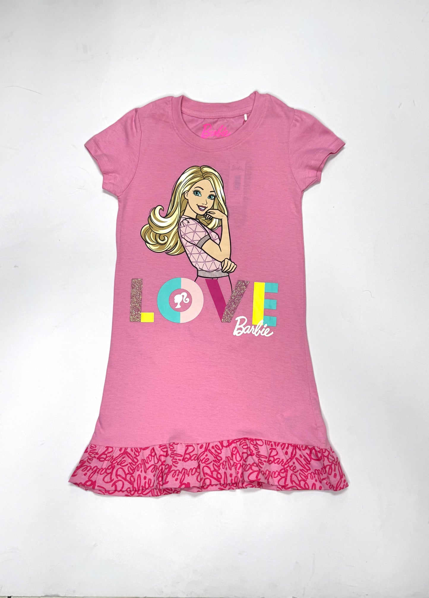 Vestido pijama rosado niña Barbie Disney BA-89970