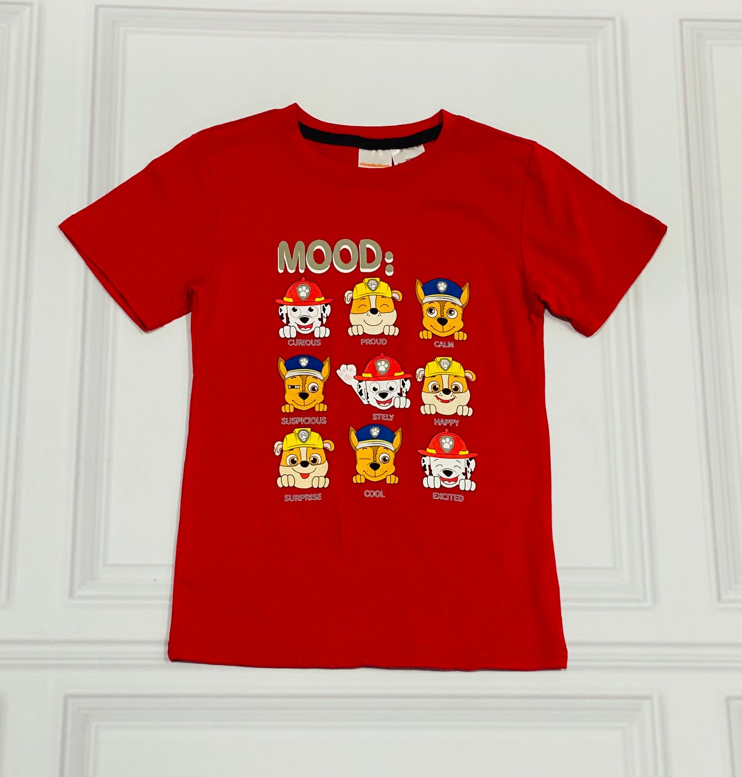 Camisa roja Paw Patrol niño promo 4x1000