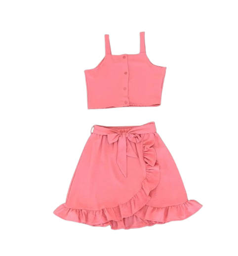 Set 2 piezas niña salmón