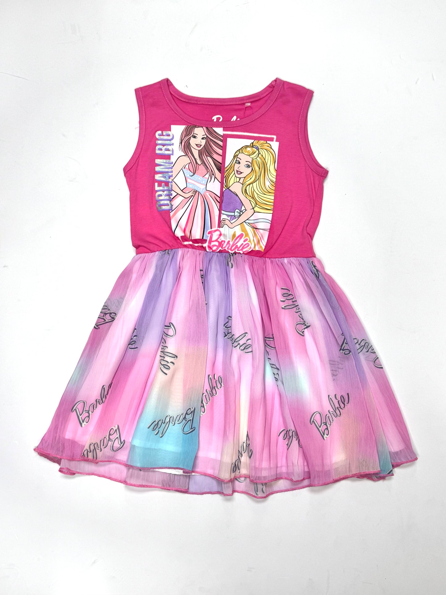 Vestido rosado tutu niña Barbie Disney BA-90067