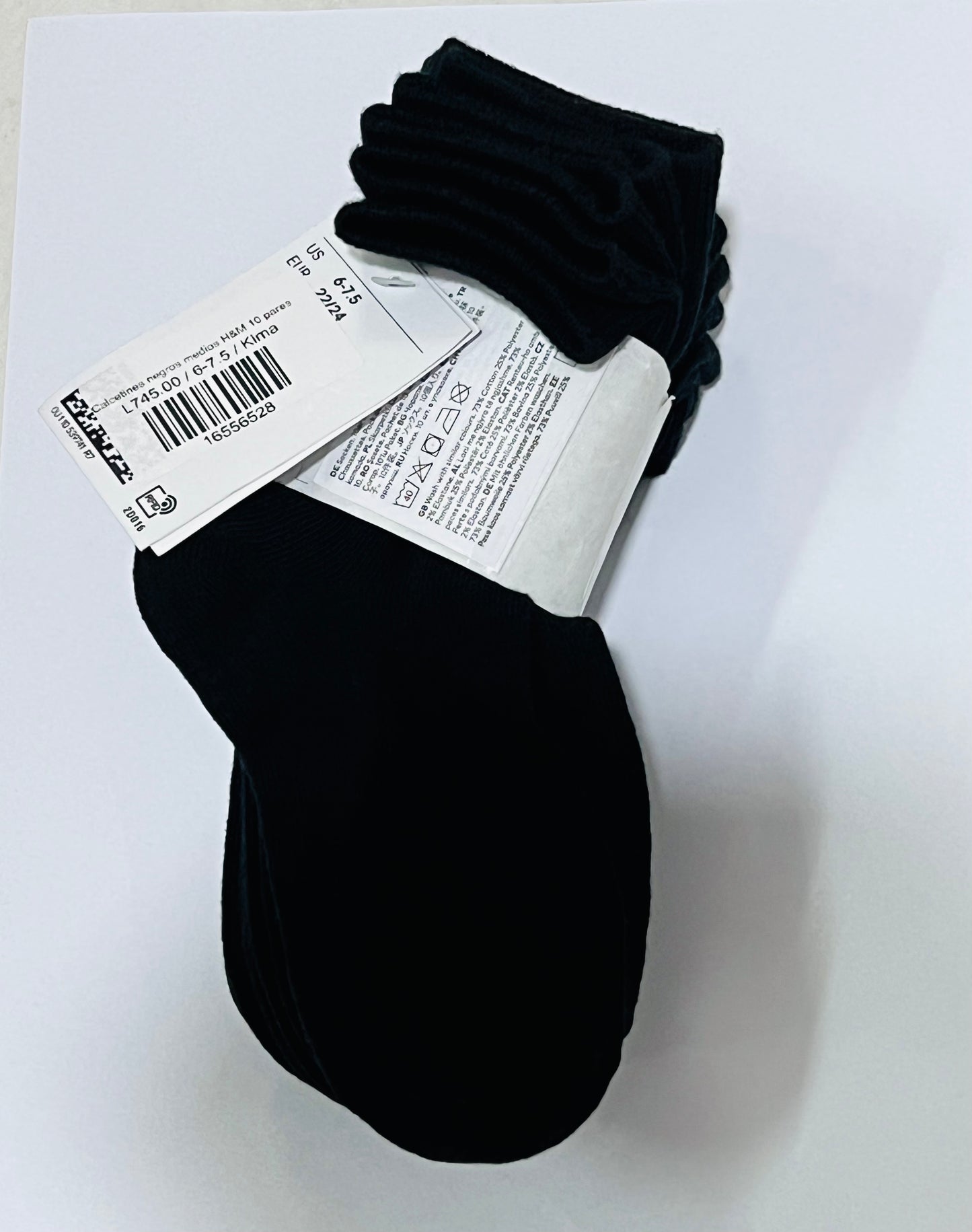 Calcetines negros medios H&M 10 pares 1060473