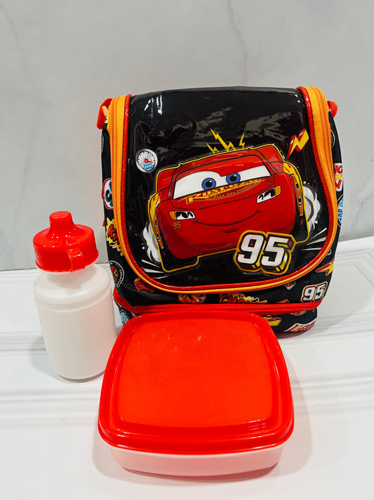 Lonchera rayo McQueen cars roja niño