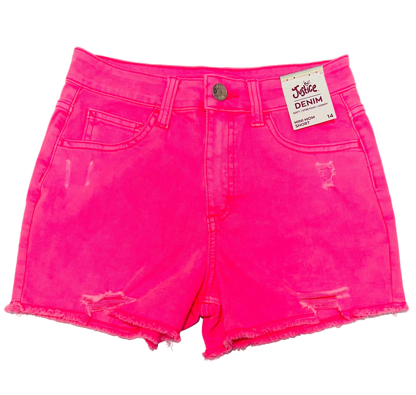 Short jeans rosado roto Denim niña promo 3x1000