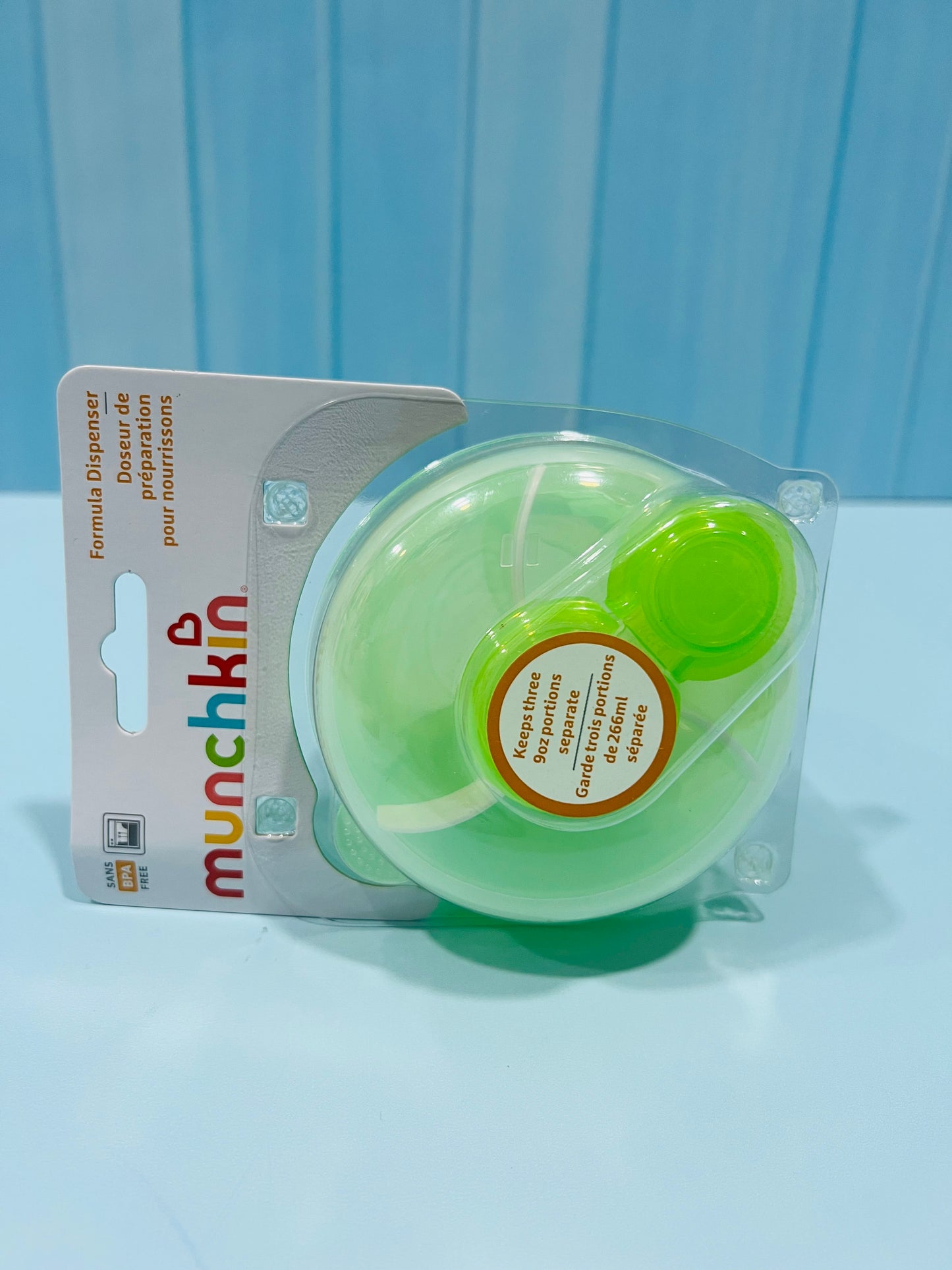 Dispensador Contenedor de leche bebe verde niño