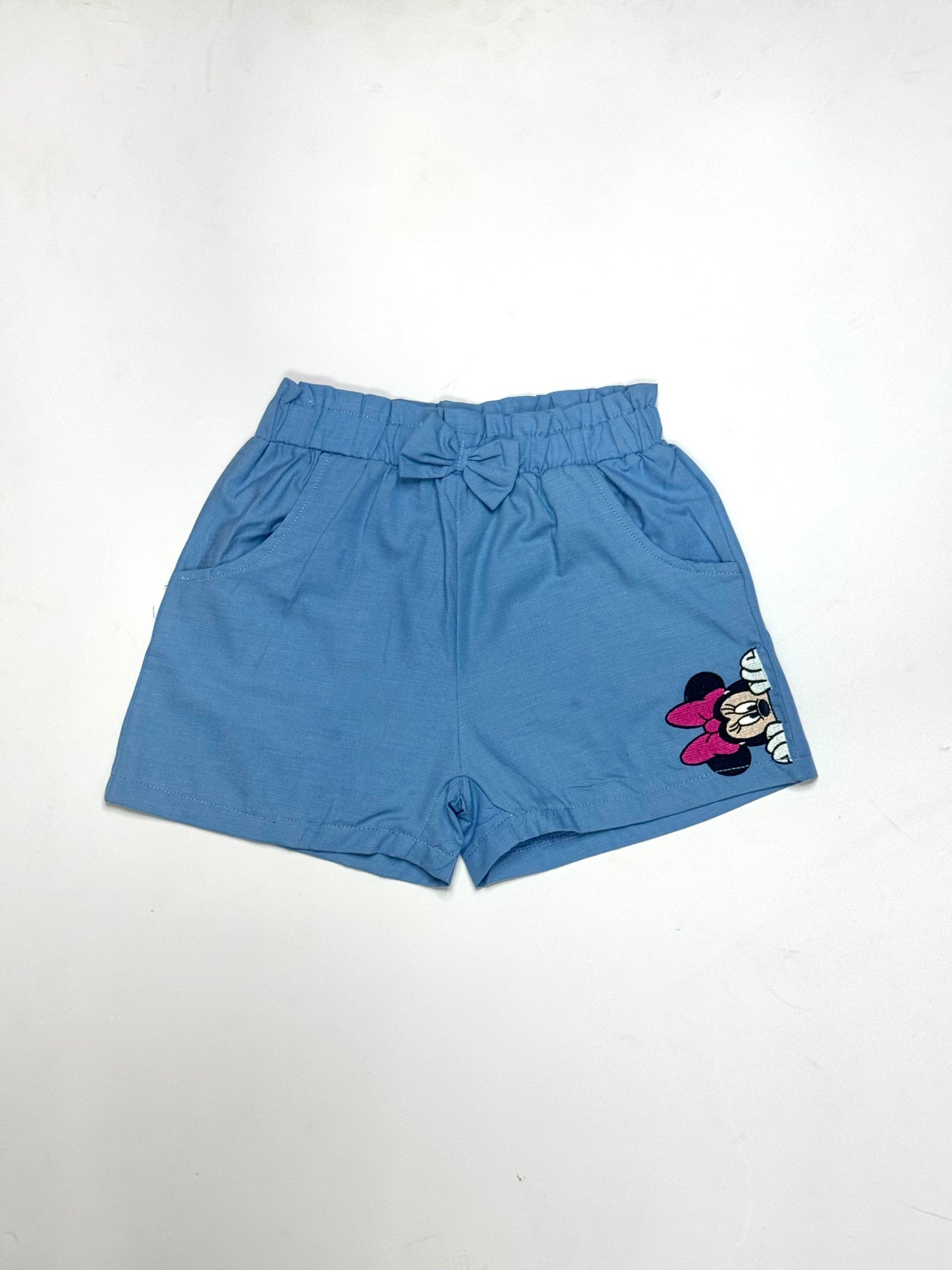 Short azul claro niña Minnie Disney MM-2608 promo 2x1000