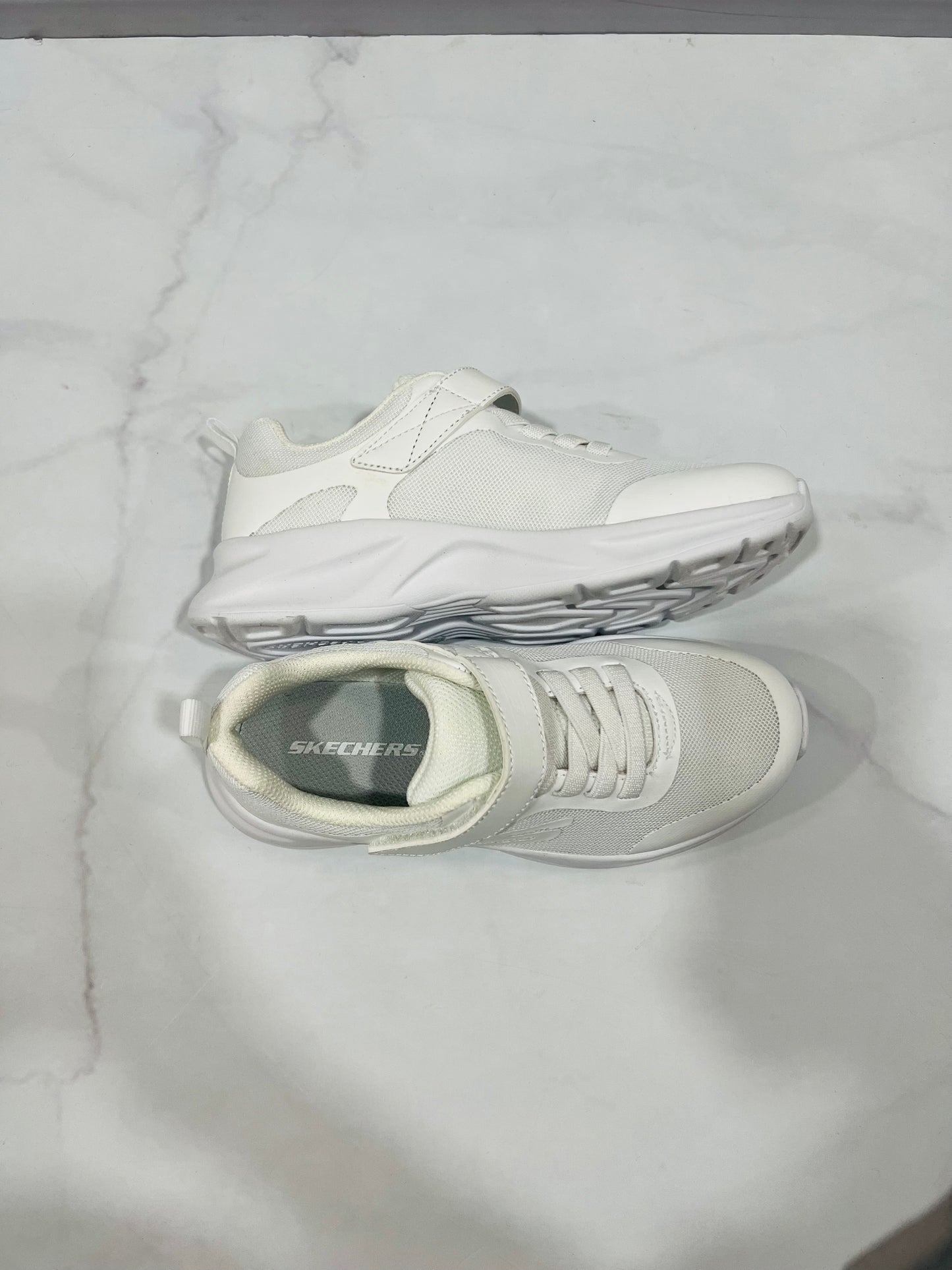 Tenis blancos Skechers Unisex niña niño