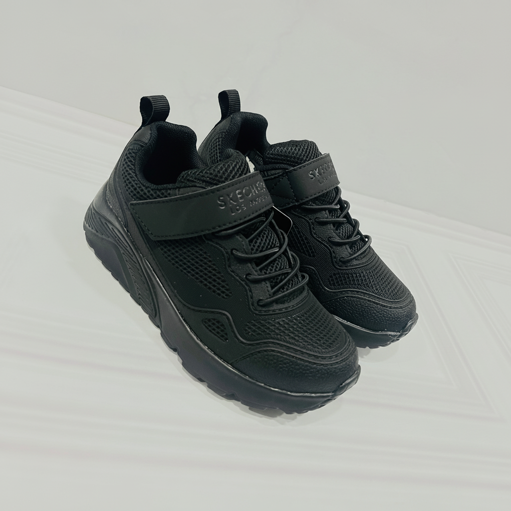 Tenis Negros Niño Niña Skechers pegar 403651