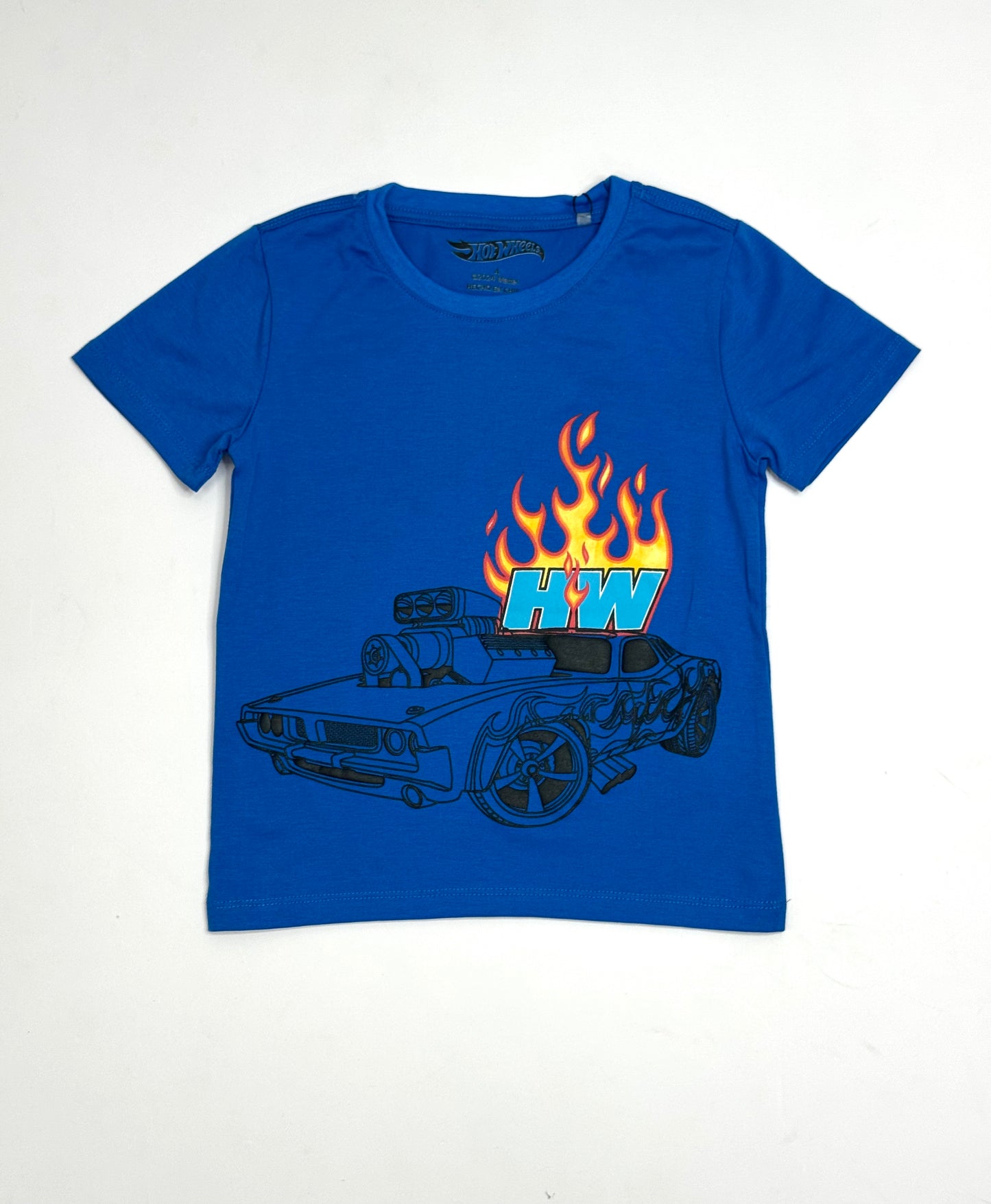 Camisa azul oscuro niño fuego Hotwheels HW-91390